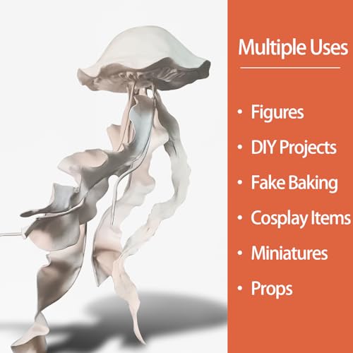 Air Dry Clay Lightweight, Flexible Modeling Clay for Adults Arts and Crafts - color: White-3 Packs