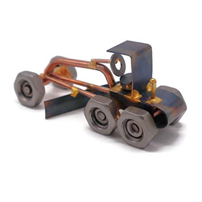 Road Grader Collectible Handmade Metal Art Figurine, Desk Accessories, Trophy, Boss Gift, Home Office Décor, Construction Worker Gift - style: Road Grader