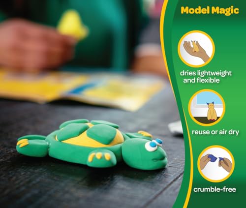 Crayola Model Magic White, 4‑Pack (8 oz Each), Teacher Must Haves & Classroom Essentials, Air‑Dry Modeling Material for Kids, Sculpting Craft Clay Alternative, Ages 3+ - color: White, size: 8 oz (Pack of 4)