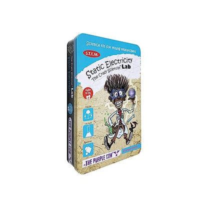 The Purple Cow Crazy Scientist Static Electricity - Science Kits for Young Researchers. for Learning & Education - STEM Educational Games for Kids, Boys & Girls, with Instructions - style: Static Electricity