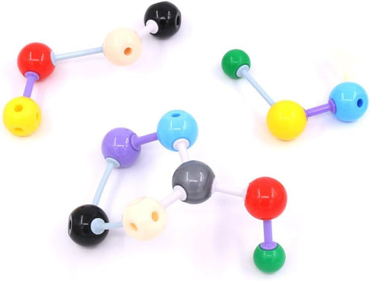 Swpeet 92 Pcs Chemistry Molecular Model Student and Teacher Set, Molecular Model Set for Inorganic & Organic Chemistry - 52 Atoms & 37 Bonds & 3 Orbitals - style: 92 Pieces Molecular Model Kit