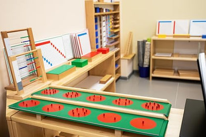 Premium Montessori Large Metal Fraction Circles with Stand 26in 9.2lbs, Beechwood & Metal Math Manipulatives for Kids, Fraction Learning Toys, Classroom Homeschool Materials for Kids Ages 5-10