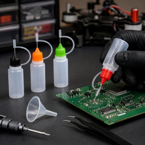 Precision Applicator Bottles Set, 5PCS, 4 x 10ML/0.33oz