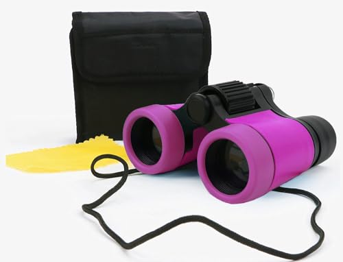 Scotamalone Kids Binoculars Shock Proof Toy Binoculars Set for Age 3-12 Years Old Boys Girls Bird Watching Educational Learning Hunting Hiking Birthday Presents - color: purple, size: one pc