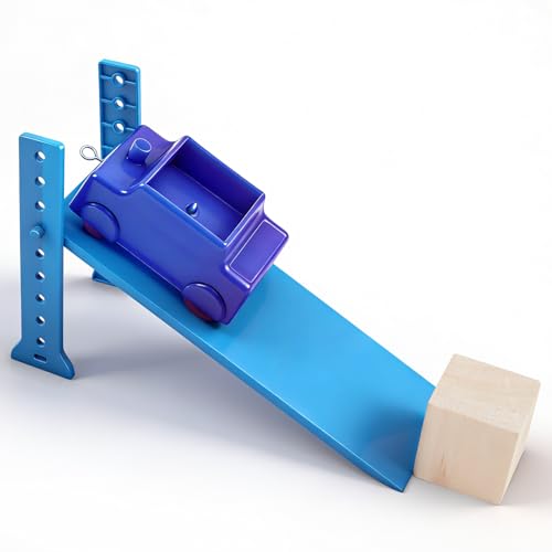 3 Pcs Inclined Plane Physics Kit with Cart & Block