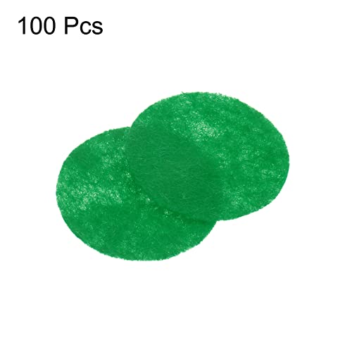 HARFINGTON 100pcs Round Felt Circles, 25mm 1" Pre Cut Felt Craft Pads Non-Woven Mini Felt Fabric Circles for DIY Sewing Handcraft Cut Projects Craft Finishing, Green - color: Green, size: 25mm