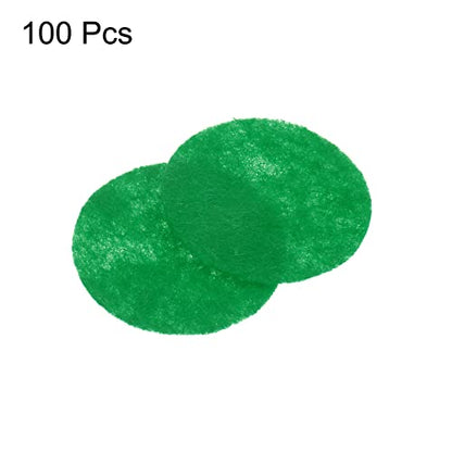 HARFINGTON 100pcs Round Felt Circles, 25mm 1" Pre Cut Felt Craft Pads Non-Woven Mini Felt Fabric Circles for DIY Sewing Handcraft Cut Projects Craft Finishing, Green - color: Green, size: 25mm