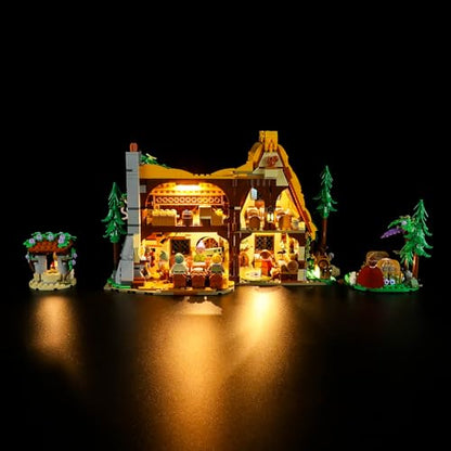 LIGHTAILING Light for Lego-43242 Snow White and The Seven Dwarfs' Cottage - Led Lighting Kit Compatible with Lego Building Blocks Model - NOT Included The Model Set - style: (Only Light) 43242 Snow White and the Seven Dwarfs' Cottage