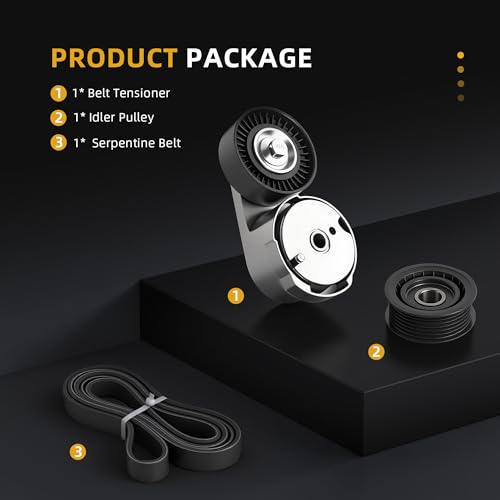 Belt Tensioner Serpentine Belt Idler Pulley Kit for Dodge Avenger 2013-2014 - size: for Town & Country/Grand Caravan 11-16