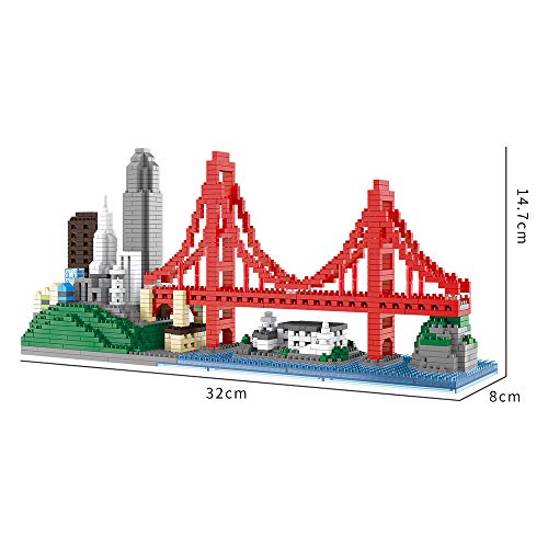 Architecture Skyline Micro Mini Block San Francisco Building Model Set Gift