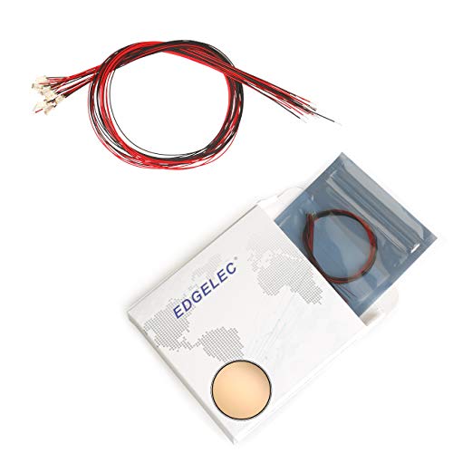 20pcs Prewired 1206 Wram White SMD LED Light Emitting Diode DC 3V Micro Litz Length 7.8in. (20cm) Soldered Mini LED Lights for DIY Manual Model Toy Decoration - color: Warm White, size: 1206 Prewired