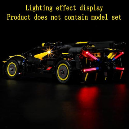 GEAMENT LED Light Kit Compatible with LEGO Bugatti Bolide - for Technic 42151 Model Set (Model Set Not Included)