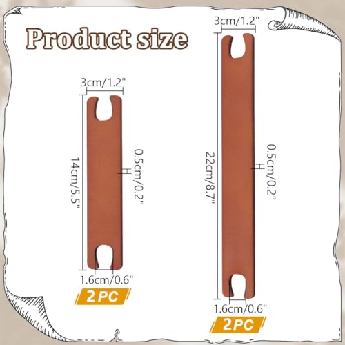 PH PandaHall 4Pcs Wooden Weaving Shuttle Tools Crochet Needle Weaving Loom Crochet Kit Supplies Weaving Sticks Crochet Hook Loom Tools for Sweater Scarf Tapestry Knitted Crafts - size: 16mm