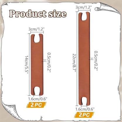 PH PandaHall 4Pcs Wooden Weaving Shuttle Tools Crochet Needle Weaving Loom Crochet Kit Supplies Weaving Sticks Crochet Hook Loom Tools for Sweater Scarf Tapestry Knitted Crafts - size: 16mm