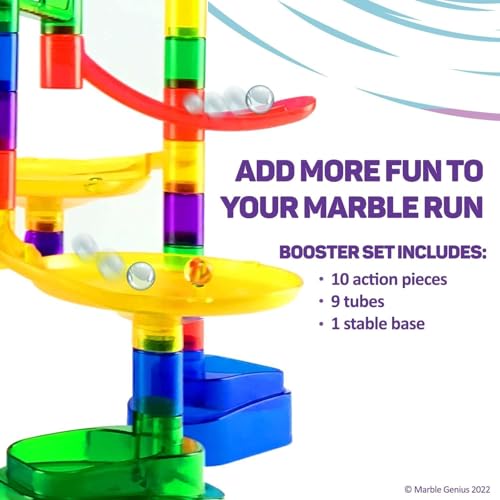 Marble Genius Marble Run Booster Set, 20 Pieces - STEM