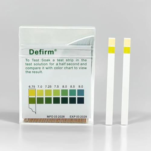 pH Test Strips Paper High Accuracy Universal Wide Range, pH 4.5-9.0 Acid Alkaline Litmus Test Strip Paper, Home Usage Water Swimming Pool Cosmetic Scientific School Lab Study pH Test
