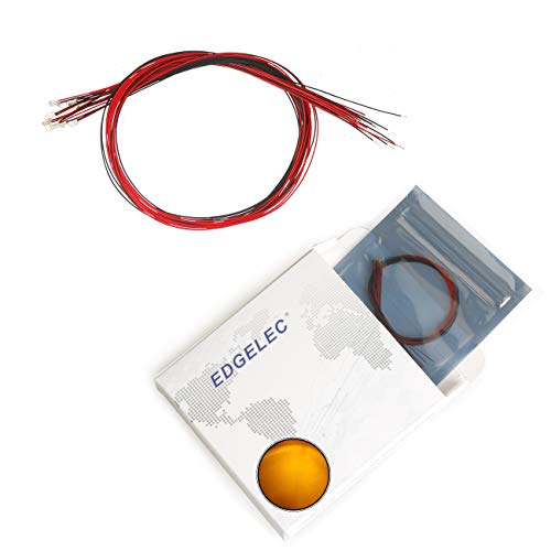 20pcs Prewired 0603 Yellow SMD LED Light Emitting Diode DC 2V Micro Litz Length 7.8in. (20cm) Soldered Mini LED Lights for DIY Manual Model Toy Decoration - color: Yellow, size: 0603 Prewired