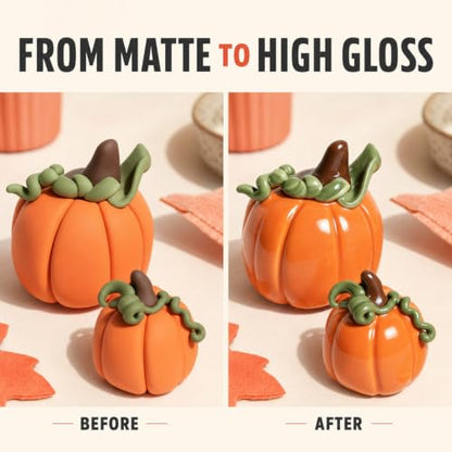 Clay Glaze, Air Dry & Polymer Clay Glaze Sealer & High Gloss Clear Varnish