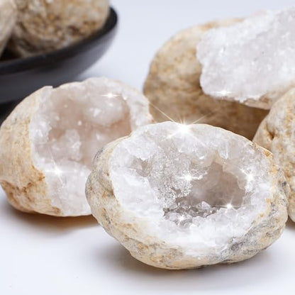 25 Geodes for Kids Break Open, 90% Hollow, (Large 1.5-2"), Geode Kit Science Kits for Kids Age 8-12, Discovery Toys Gifts for Kid