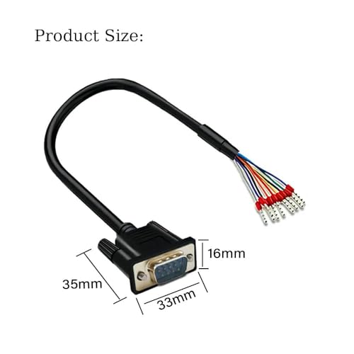 5Ft 1.5m 26AWG DB9 Male RS232 9 Pin Serial Extension Cable - style: Male