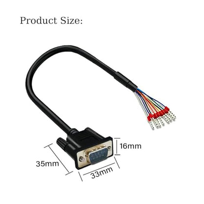 5Ft 1.5m 26AWG DB9 Male RS232 9 Pin Serial Extension Cable - style: Male