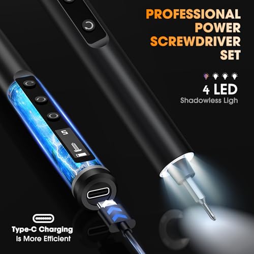 Mini Electric Screwdriver,Cordless Precision Small Screwdriver Set