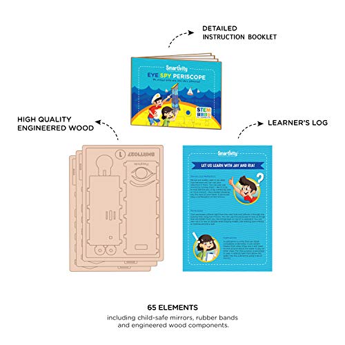 Smartivity Periscope 3D Wooden Model Engineering STEM Building Set for Kids Ages 6 and Up