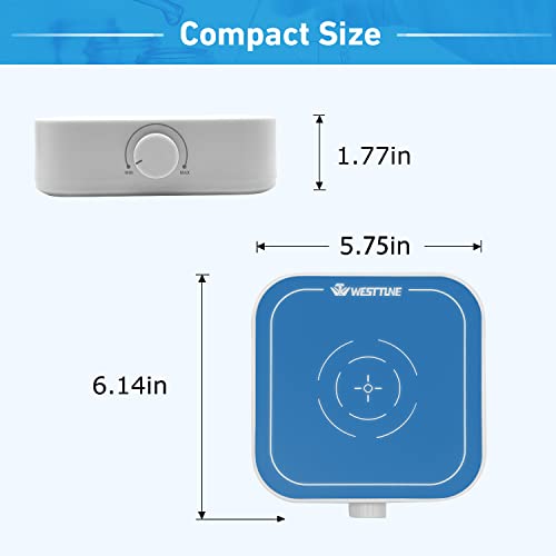 3000rpm Magnetic Stirrer Mixer with Stir Bar, Brushless DC Motor Max 3000ml Magnetic Stir Plate Mixer Blue-White（No Hot) - style: Blue-White-3000RPM Basic