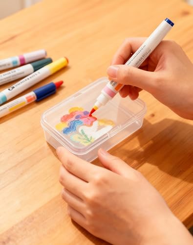 LJY 24 Clear Plastic Boxes, 4.9 x 3.3 x 1.4 in for Diamond Painting - color: Transparent, size: 4.9 x 3.3 x 1.4 inch