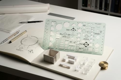 Printtoo 2mm Architectural Interior Template, Drafting Stencil for Students - color: Series -PRTD-2402A