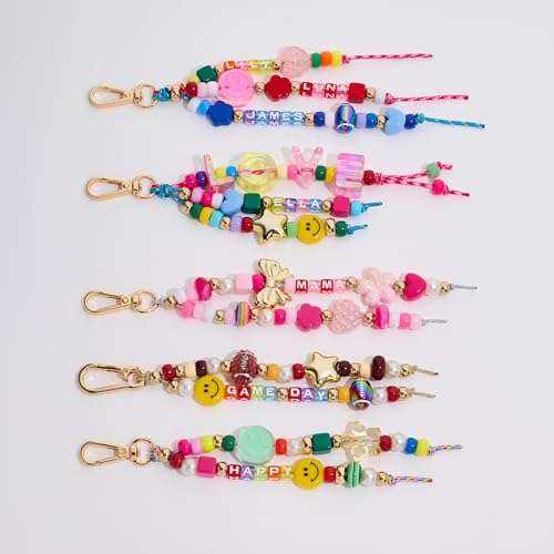 MYCUTEY 304Pcs DIY Keychain and Bag Charm Making Kit - color: Keychain kit-B