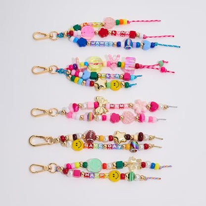 MYCUTEY 304Pcs DIY Keychain and Bag Charm Making Kit - color: Keychain kit-B