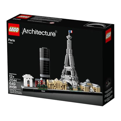 LEGO Architecture Paris Model Building Set - Detailed Display Building Block Set for Kids, Boys and Girls, Ages 12+ - Unique Gift for Travel & Architecture Enthusiasts - 21044