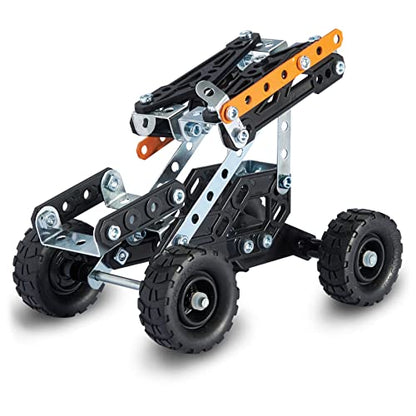 MECCANO Erector, 10 in 1 Model Race Truck Building Set, 225 Pieces, for Ages 8 and up, STEM Construction Education Toy
