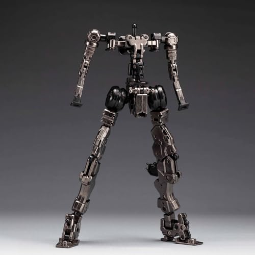 Pipigirl 1/100 Plastic Alloy Skeleton Mecha Action Figures Kits, Yan Mie, 8.66 in High, Easy to Assembly Mecha Model - color: Yan Mie