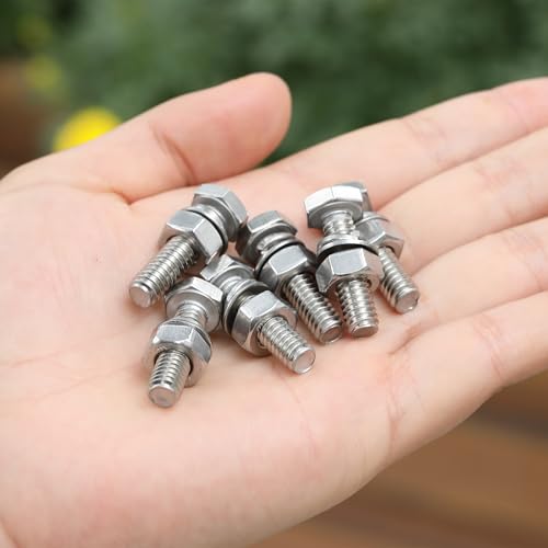 Mr. Pen- Nuts and Bolts Set, 1/4"-20x1, 10 Sets, Stainless Steel - size: 1/4"-20x1