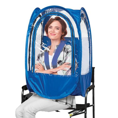 WeatherPod® StadiumPod™ 1-Person Wearable Upper Body Pop-Up Pod - color: Royal Blue