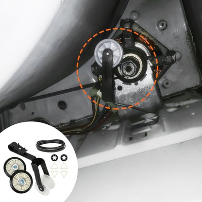 4392065 Dryer Repair Kit with 341241 Dryer Belt, 349241T Drum Rollers & 691366 Idler Pulley – Dryer Parts Compatible with Maytag MEDC200XW0 MEDC215EW1 MEDC400VW0 MED5800TW0 MED5805TW0 MED5830TW0