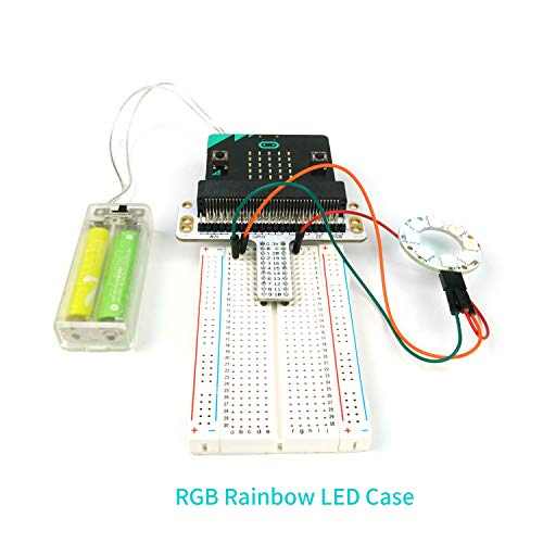 ELECFREAKS microbit Starter Kit 24 Accessories Micro:bit Basic Coding Electronics Kit, microbit Makecode Learning Kit with Guidance Manual (Without Micro: bit) (Pack of 2) - size: 83 x 55 millimeters (Pack of 2)