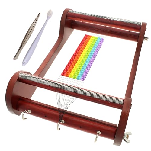 The Beadsmith Wooden Bead Loom - size: 11 x 7 x 3 inches