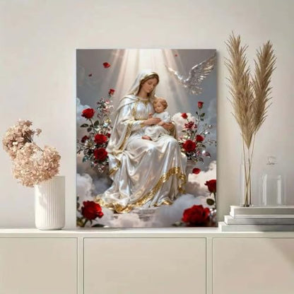 Virgin Mary Diamond Art Kits for Adults,5D Diamond Painting 12 x 16 inch - color: SH173