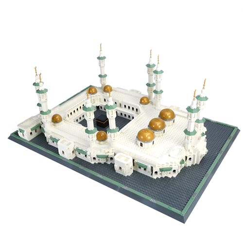CAXIMSY Great Mosque of Mecca Building Blocks Set Islamic Masjid Architectural Model Toys Muslim Eid Gifts for Kids Adult 2291 Pieces - color: Mjdqzs Architecture
