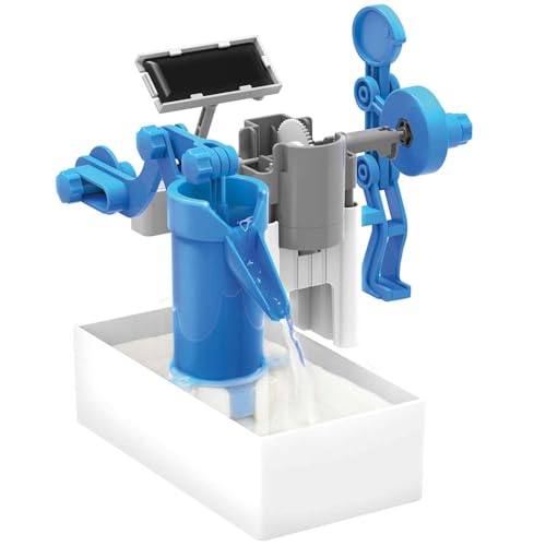 4M Green Science Hybrid Solar Water Pump Kit for Kids Ages 5-12 – STEM Experiment with Solar or Battery Power, DIY Renewable Energy Toy, Educational Science Gift - style: Green Science Hybrid Solar Power Water Pump Science Kit