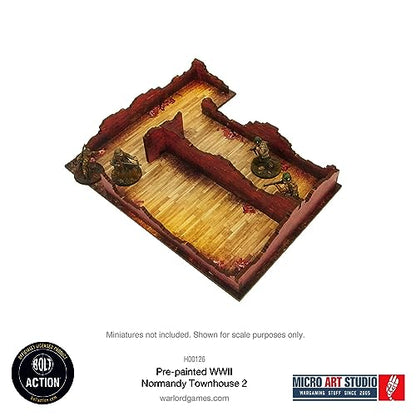 Micro Art Studio: WW2 Normandy Townhouse 2 HDF Prepainted Terrain