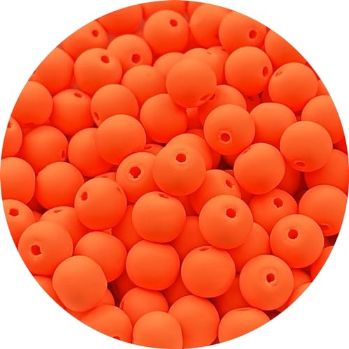 200pcs 6mm Polymer Clay Beads Round Spacer Heishi Vinyl Beads for Making Bracelet Necklace Earring Accessories DIY Handmade Craft(Light Orange) - color: Light Orange, size: 6mm