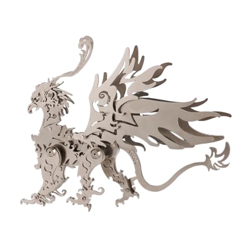 3D Metal Puzzle The Meow Meow Family Cat, Gu Diao Silver - color: Gu Diao Silver