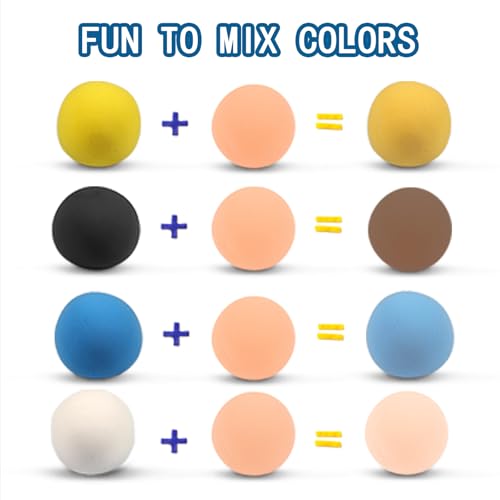 ifergoo 100g Skin Air Dry Clay, 3.5oz DIY Creative Modeling Clay for Kids - color: Skin/100g