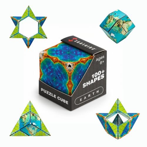 Shashibo DODECA Magnetic Puzzle Cube, Stress Relief Fidget Toy - color: Earth, size: DODECA