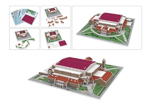 Pro Lion 3D Jigsaw Puzzle of Texas Tech Red Raiders Basketball Stadium - 81 Pieces | 2 Hour Build Time | Home of Texas Tech Basketball Team | NCAA Basketball Gifts for Boys, Men & Kids Aged 8 & Up - color: Home of Texas Tech Basketball Team