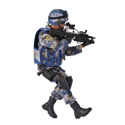12 Inch Action Figures Military Set, 1/6 Scale Soldier Model Set with Weapons, Outfit and Other Accessories - Marine-CH01 - color: Ch01